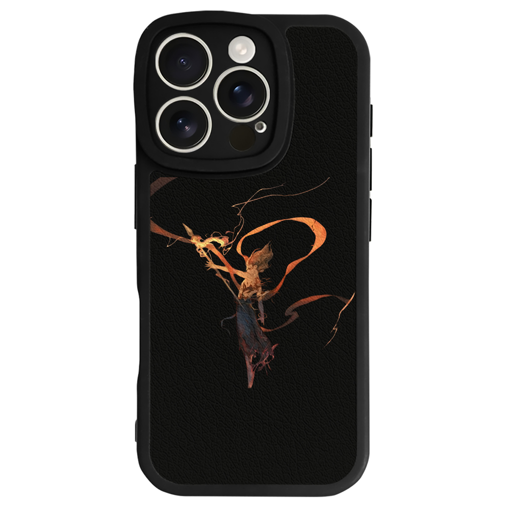 （画像用） Ne Zha 2 ナタ 魔童の大暴れ 【iPhone 16シリーズ対応】シリコンスマホケース（レザー調） 材質：シリコン